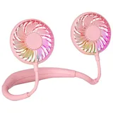 Amxcnoy Tragbarer Nackenventilator, Usb-betrieben, Mit 3 Einstellbaren Geschwindigkeitsstufen, Ideal Für Sport, Laufen, Camping, Reisen, Zuhause Und Outdoor-aktivitäten.