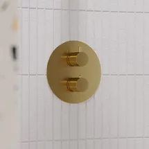 Omnires Y Duschthermostat für Wanne & Dusche gold gebürstet Y1236ROGLB