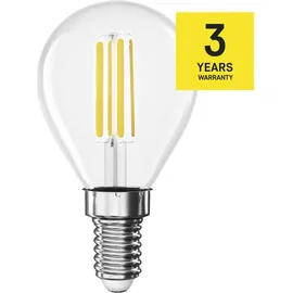 EMOS LED Lampe Edison Mini Globe, 7W Ersatz für 75W Glühbirne, runde Vintage-Glühlampe mit E14 Sockel und Helligkeit 1055 lm, Warmweiß 2700 K
