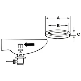 CORNAT O-Ring für Excenter-Stopfen Ø 38 mm