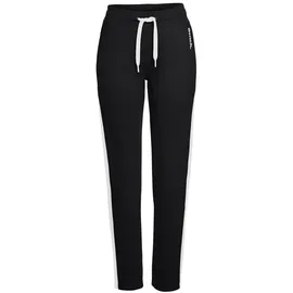 bench. loungewear Loungehose mit Seitenstreifen und geradem Bein schwarz-weiß 32/34
