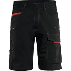 Blakläder Service Shorts Service Plus, schwarz / rot, Konfektionsgröße 50