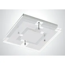 Trango LED Deckenleuchte IP44 Bad 3-Stufen dimmbar *IVY*inkl. 12 Watt 3000K Modul warm weiß