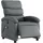 vidaXL Massagesessel Elektrisch Kunstleder 92 x 99,5 x 0 cm Grau mit Fernbedienung