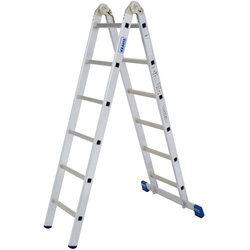 KRAUSE Gelenk-Universalleiter »STABILO«, 18 Sprossen, Aluminium - silberfarben