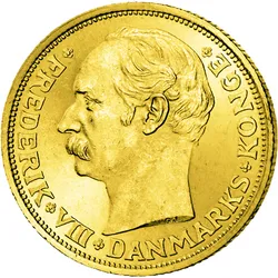 Dänemark 20 Kronen 1908-1912 Friedrich VIII.