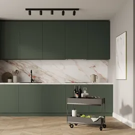 MS Beschläge Ø 60mm Möbelrolle Exklusiv 4x Bockrolle 30kg Traglast mit Bremse