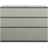 Burgbad Waschtischunterschrank 3 Auszüge 120,2 x 90 x 55,2 cm Basaltgrau Matt