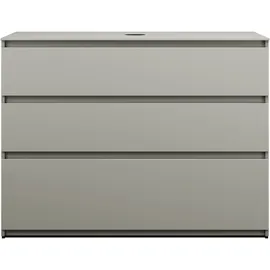 Burgbad Waschtischunterschrank 3 Auszüge 120,2 x 90 x 55,2 cm Basaltgrau Matt