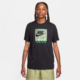 Nike Sportswear T-Shirt CONNECT, - Schwarz,Hellblau - XL