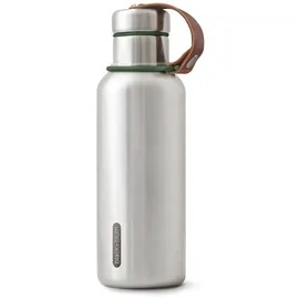 Black+Blum BLACK + BLUM Isolierte Trinkflasche | Olive | 500 ml | vakuumisolierte Edelstahl Trinkflasche | bis zu 12h heiß & 24h kalt | 100% auslaufsicher | modernes Retrodesign | BPA-frei | Thermoskanne