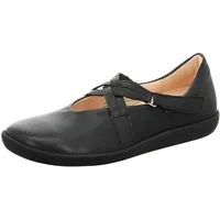 THINK! Damen Nature chromfrei gegerbte nachhaltige Halbschuhe, SCHWARZ 0000