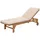 MCW Sonnenliege 200 x 60 x 30 cm Creme-Beige
