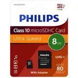 Philips microSDHC Ultra Speed 8GB Class 10 UHS-I + SD-Adapter