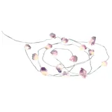 Moses moses. Omm for you Energiestein-Lichterkette, Leuchtkette mit 20 Amethysten und Timer-Funktion, Energiestein-Deko für zuhause, Yoga- und Meditationsraum, Lila