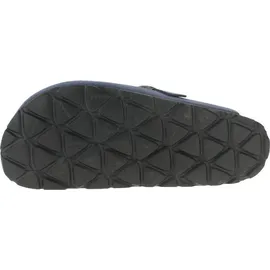 ROHDE Damen Pantolette aus Velourleder mit Tieffußbett Alba 6071, Größe:39 EU, Farbe:Blau - 39