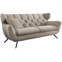 KAWOLA Sofa CHARME Cord steingrau