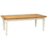 Biscottini Ausziehbarer Tisch Massivholz Esszimmer Rechteckig Landhaus