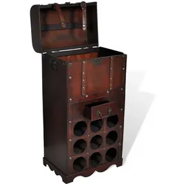 vidaXL Weinregal 9 Flaschen Rot