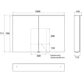 EMCO Flat 100 cm grau