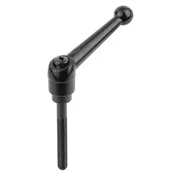 KLEMMHEBEL GR.5 M12X80 ZINK, SCHWARZ SEIDENMATT, KOMP:STAHL - schwarz seidenmatt