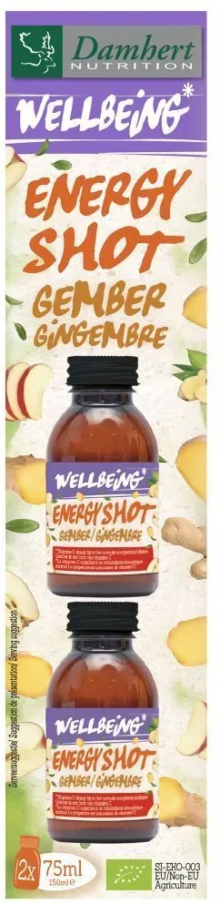 Damhert Wellbeing Energy shot Ingwer (Duo)