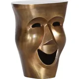 GUTMANN FACTORY Beistelltisch Smiling Face, in extravaganter Form goldfarben
