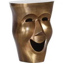 GUTMANN FACTORY Beistelltisch Smiling Face, in extravaganter Form goldfarben