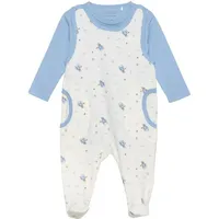 FIXONI Kinder Langarmbody "Body LS w.Velour Romper" in Blau | Gr.: 50