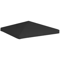 VidaXL Pavillondach 270 g/m2 3x3 m Schwarz
