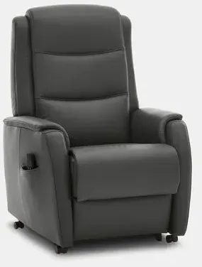 HUKLA Sessel RV82 Leder Grau Anthrazit