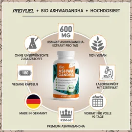 ProFuel BIO Ashwagandha Kapseln 180 St.
