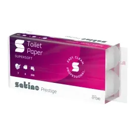Satino by wepa Satino Prestige Toilettenpapier 3-lagig 64 Rollen