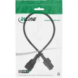 InLine InLine® Kaltgeräteverlängerung, C13 auf C14, 0,3m