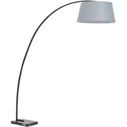 Stehlampe grau 188 cm rund Marmorfuß BENUE