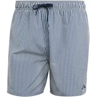 adidas Badeshorts Seersucker Stripy Wonder White/Preloved Ink S