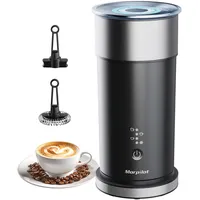 Morpilot Milchaufschäumer Elektrisch 4-in-1, 240ml, 400W für Heißen & Kalten Milchschaum, Edelstahl mit Antihaftbeschichtung, Ideal für Latte Macchiato, Cappuccino