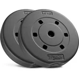 trex sport Hantelscheiben Set 20 kg Hantelscheibe schwarz