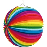 Amscan Lampion Regenbogen Papier 25cm