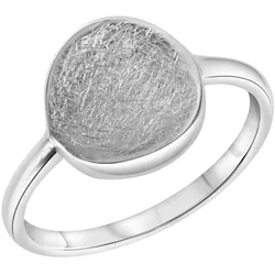 Celesta Silber Ring Silber 925 rhodiniert mit eismatter Oberfläche