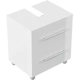 Posseik Waschbeckenunterschrank Mondial 55 x 63 x 41,6 cm Weiß Hochglanz