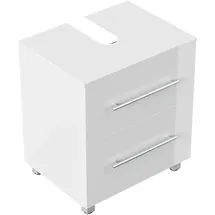 Posseik Waschbeckenunterschrank Mondial 55 x 63 x 41,6 cm Weiß Hochglanz