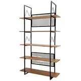JV Möbel Bücherregal 38 x 210 x 120 cm Beige