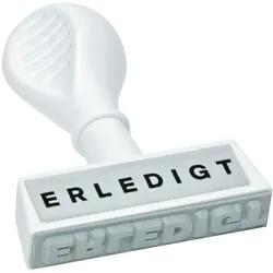 WEDO Textstempel -Erledigt- Packung mit 6 Stück