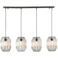 Brilliant Pendelleuchte »Slope«, 4 flammig, Leuchtmittel E27 ohne Leuchtmittel,