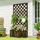 Outsunny Pflanzkasten mit Rankgitter 72,5 x 31,5 x 149,5 cm Braun