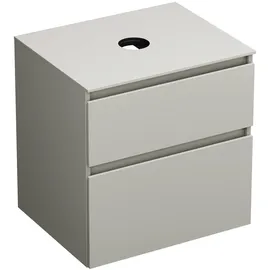 Burgbad Lin20 Waschtischunterschrank 60,2 x 48,7 x 66,1 cm Basaltgrau Matt
