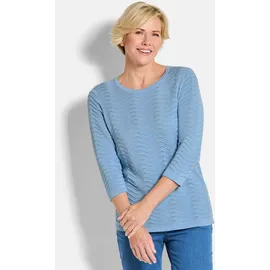 GOLDNER Rundhalspullover Blau 38