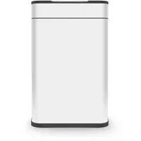 Tower T938023WHT Ozon-Sensor-Abfalleimer, groß, 60 l, freihändige Öffnung, Kohlefilter, Weiß
