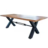 KAWOLA Esstisch PALO Akazie massiv Gerade Kante 280x100cm